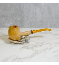 Maple Hardwood Apple Diplomat Bent Fishtail Pipe
